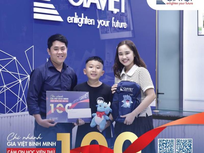 CHÀO ĐÓN HỌC VIÊN THỨ 100 VÀ TRI ÂN HỌC VIÊN ĐẦU TIÊN TẠI GIA VIỆT BÌNH MINH