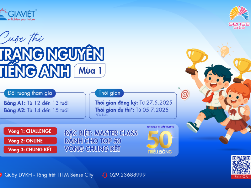 CUỘC THI “TRẠNG NGUYÊN TIẾNG ANH” MÙA 1 – 2025 CHÍNH THỨC KHỞI ĐỘNG