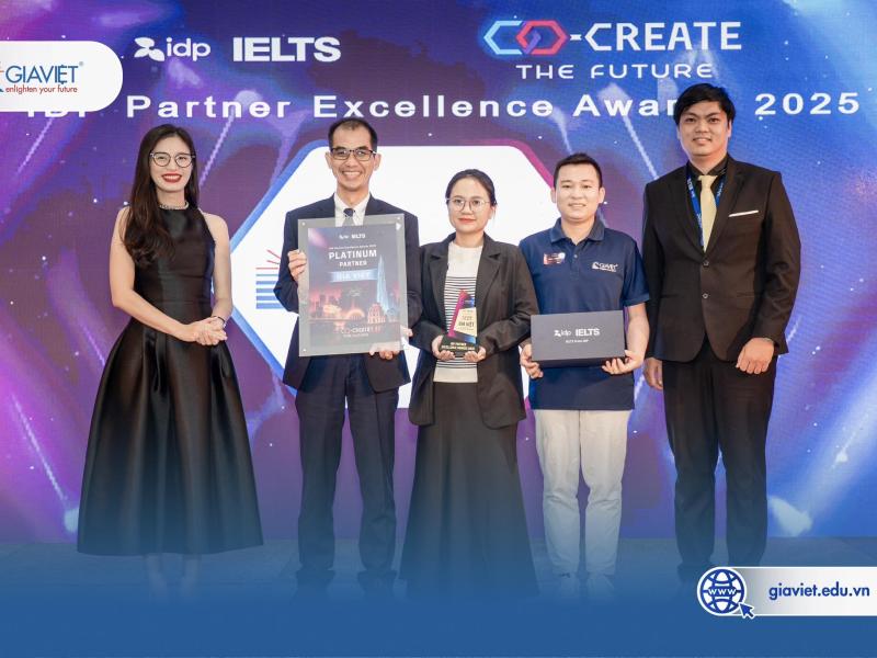 GIA VIỆT – VINH DỰ TRỞ THÀNH ĐỐI TÁC BẠCH KIM CỦA IDP TẠI PARTNER EXCELLENCE AWARDS 2025