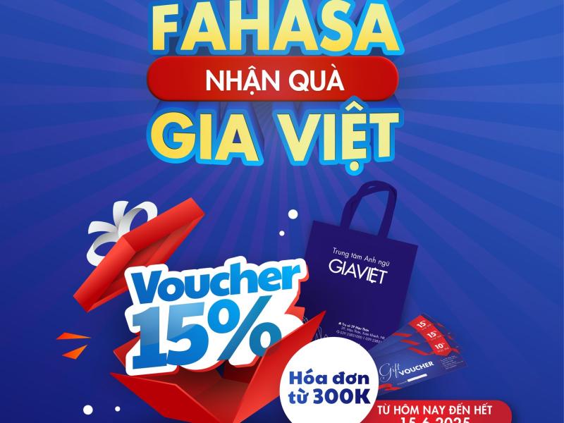 HELLO SUMMER 2025 – NHẬN ƯU ĐÃI HỌC PHÍ CÙNG GIA VIỆT & FAHASA! 